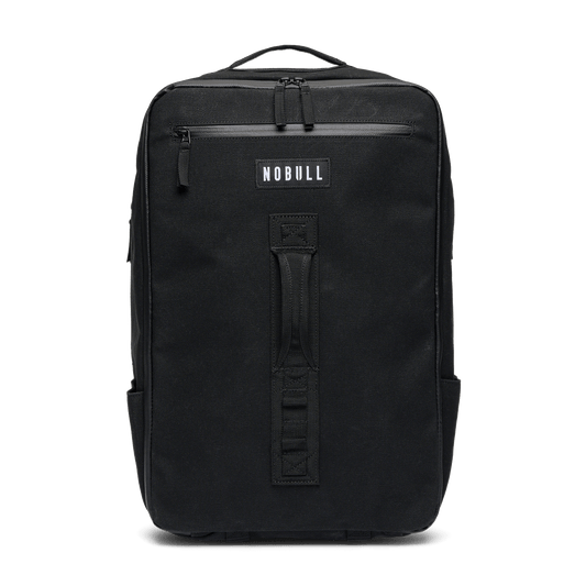 バッグ nobuling Black Waxed Canvas Duffleback | NOBULL