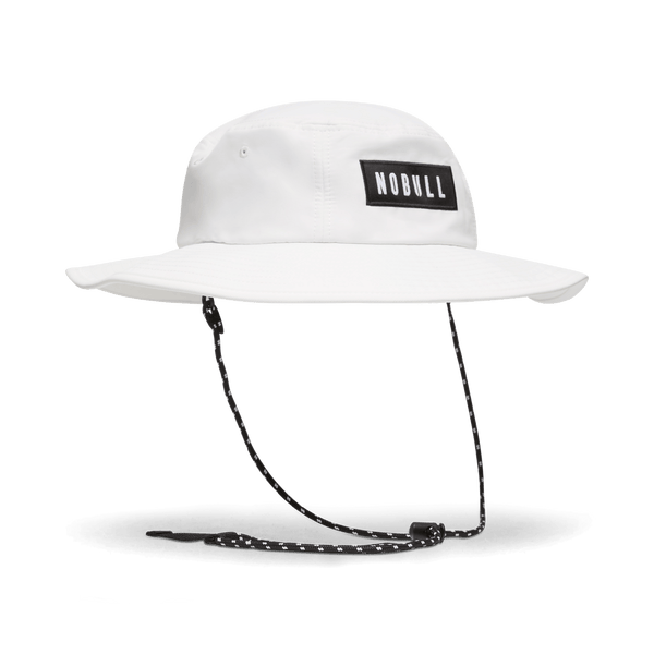 Bright White NOBULL Boonie Hat Front Silhouette Angle