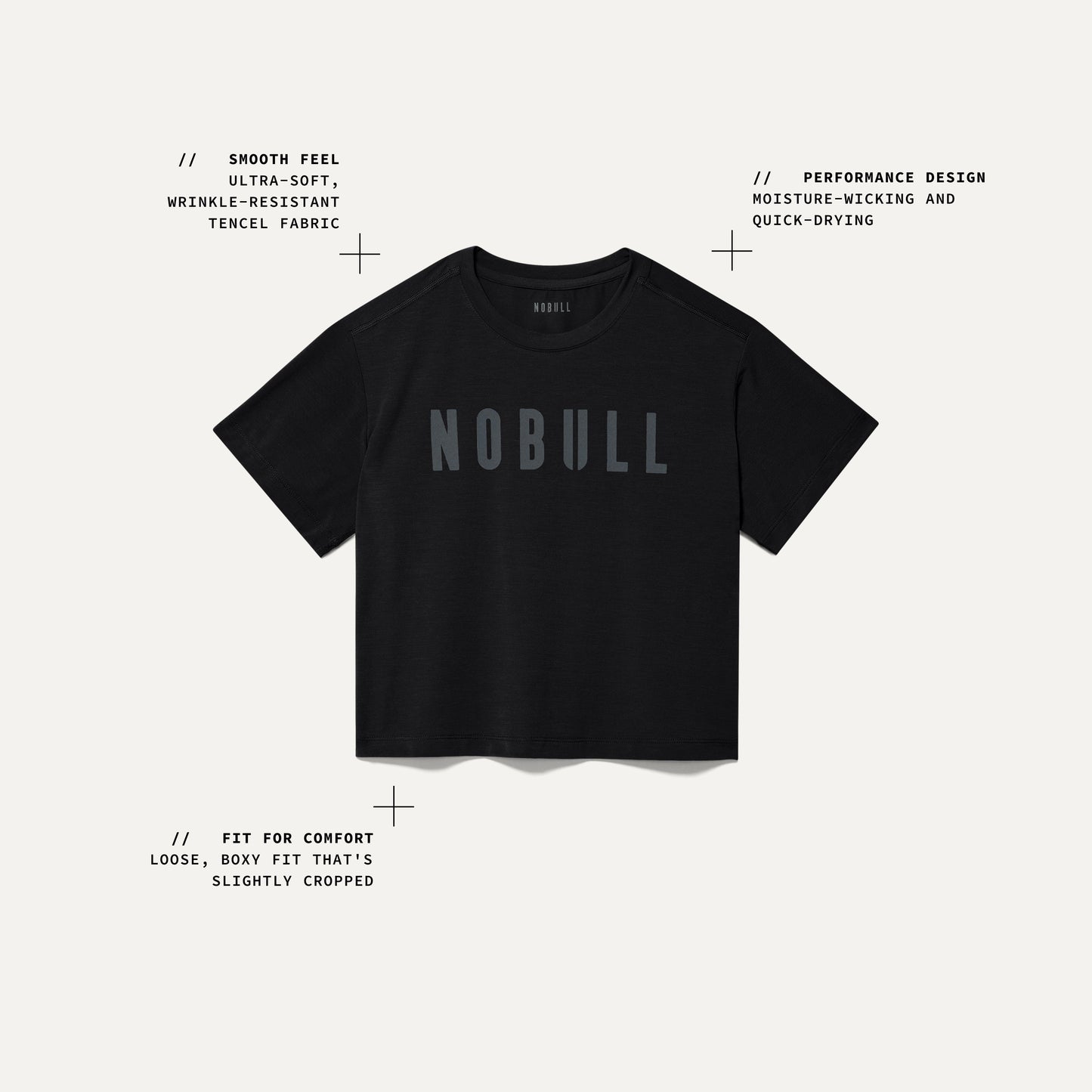 Updated PDP Tech Callout Women's Boxy Tee.