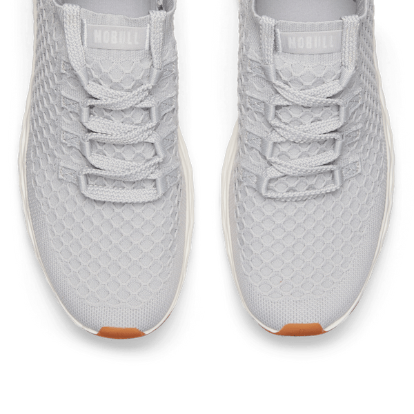 Light Grey Allday Knit Shoes Above Toe Box Angle