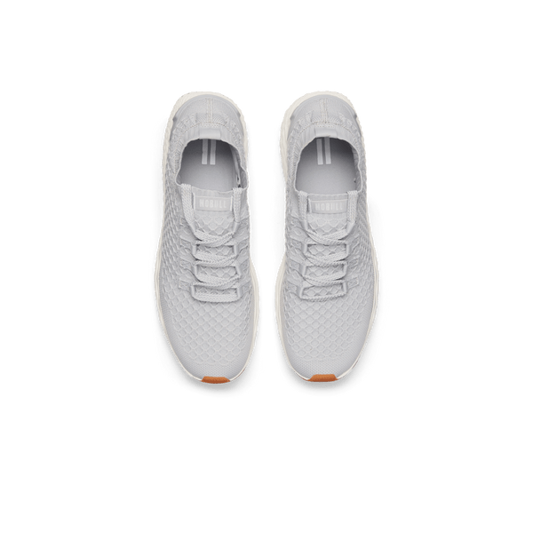 Light Grey Allday Knit Shoes Above Angle