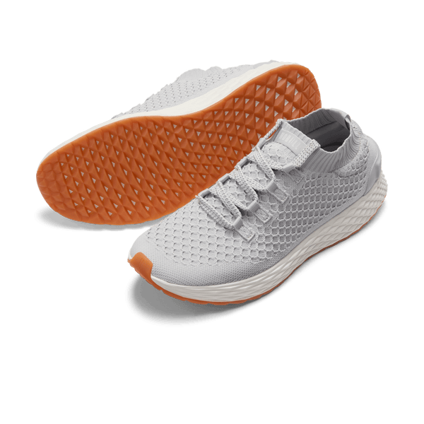 Light Grey Allday Knit Shoes Angled
