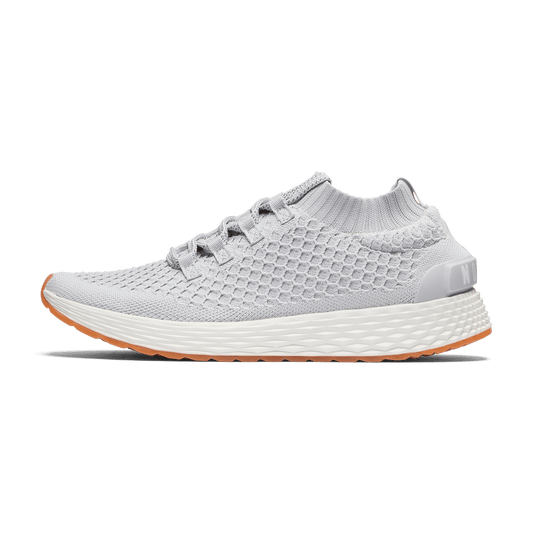 Light Grey Allday Knit Shoes Side Angle