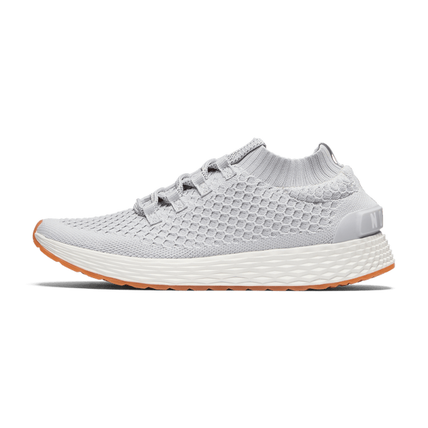 Light Grey Allday Knit Shoes Side Angle