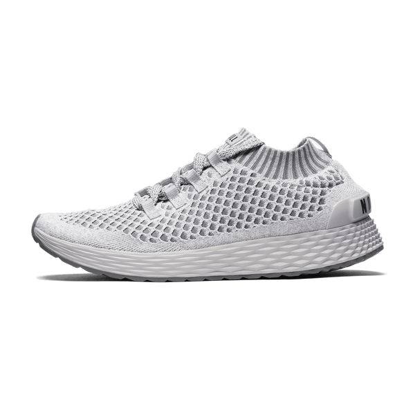 Men's Cool Grey Allday Knit Shoes Side Angle