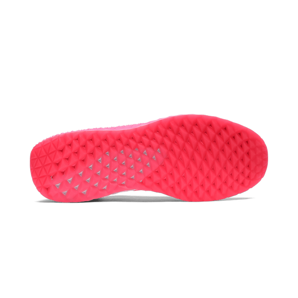 Men's Neon Pink Allday Knit Shoes Bottom Angle