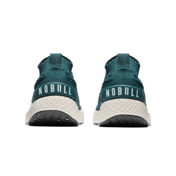 Dark Teal Allday Knit Shoe Back Angle.