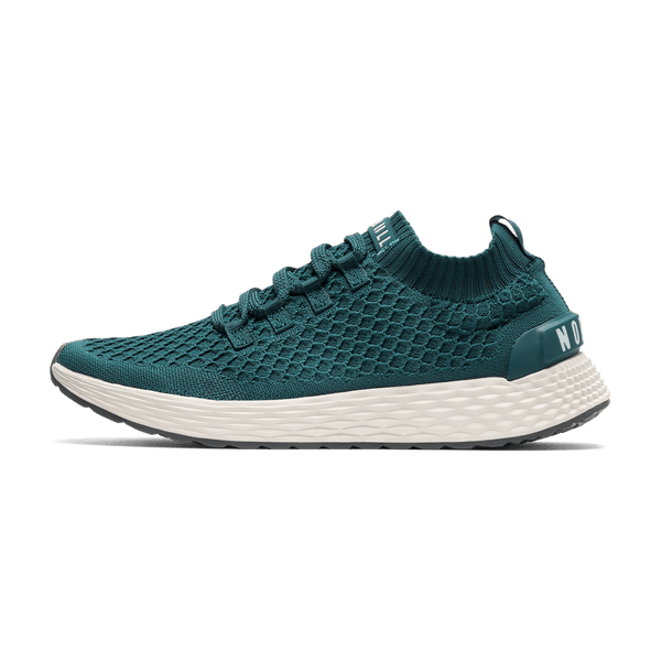 Dark Teal Allday Knit Shoe Side Angle.