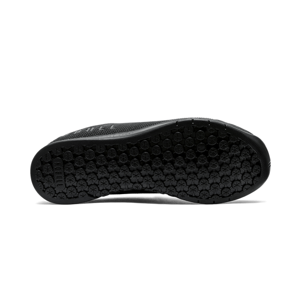 Men's Triple Black Outwork Shoes Bottom Angle