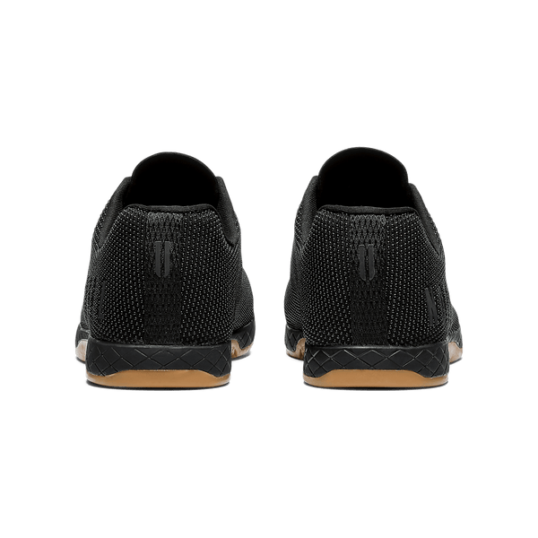Men's Black Gum Outwork Shoes Back Angle