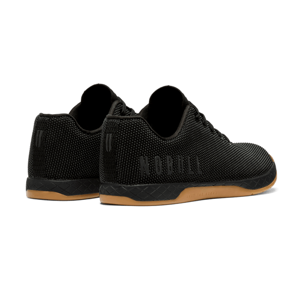 Men's Black Gum Outwork Shoes Back Side Angle