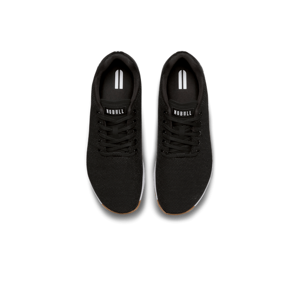 Women's Black White Gum Outwork Shoes Above Angle