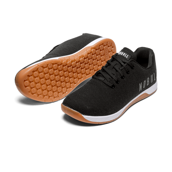 Women's Black White Gum Outwork Shoes Angled