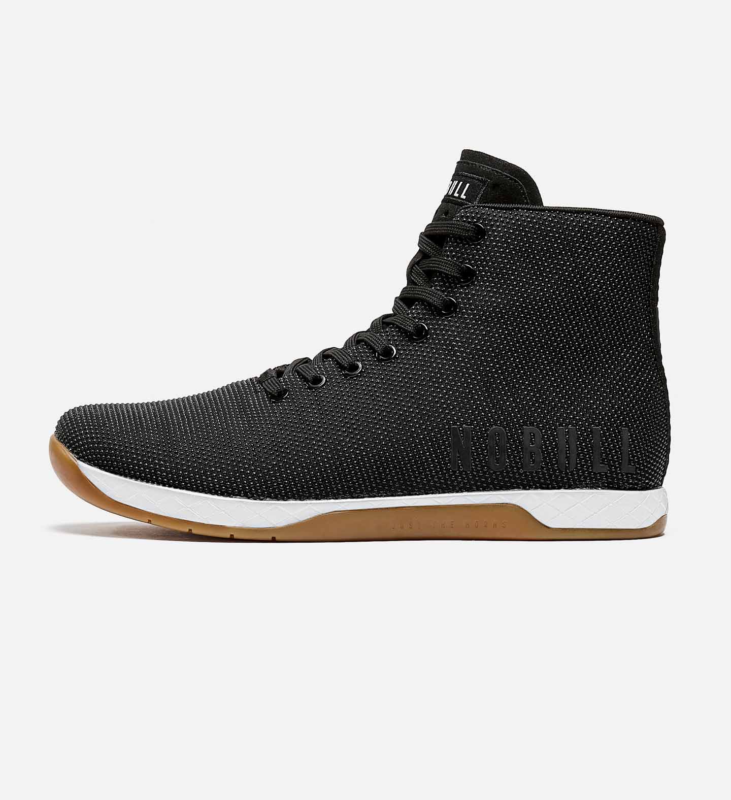 Women's Black White Gum Outwork High-Top Shoes | NOBULL