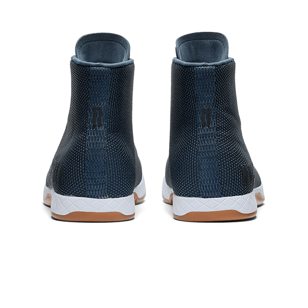 Men's Denim Outwork High-Top Shoes Back Angle