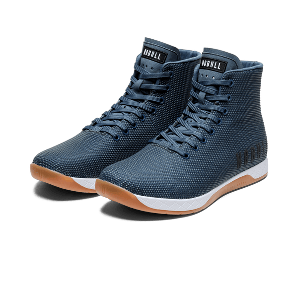 Men's Denim Outwork High-Top Shoes Front Side Angle