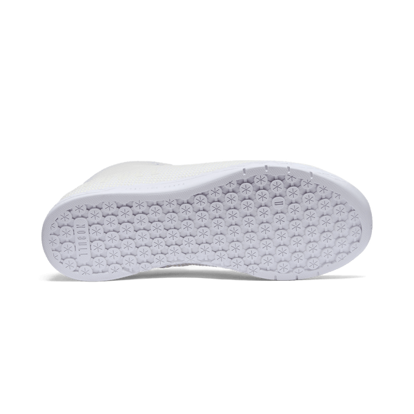 Women's White Outwork High-Top Shoes Bottom Angle