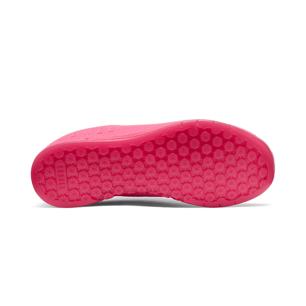 Women's Neon Pink Outwork Shoes Bottom Angle