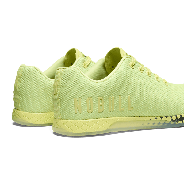 Vivid Lime Energy Outwork Shoe Back Side Angle.