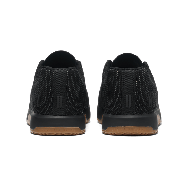 Women's Black Gum Outwork Edge (Impact) Shoes Back Angle