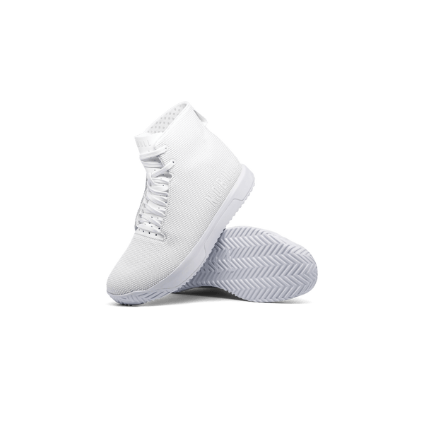 Men's White Outwork Edge High-Top (Impact) Shoes Angled