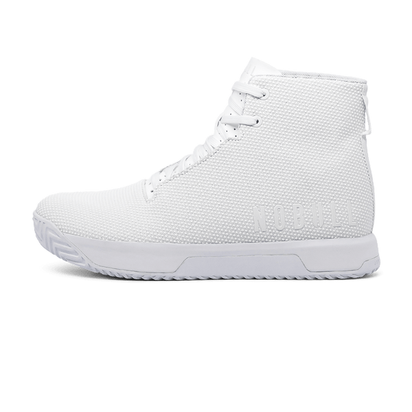Men's White Outwork Edge High-Top (Impact) Shoes Side Angle