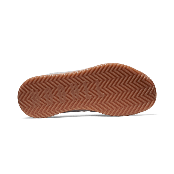 Light Grey Outwork Edge Shoes Bottom Angle.