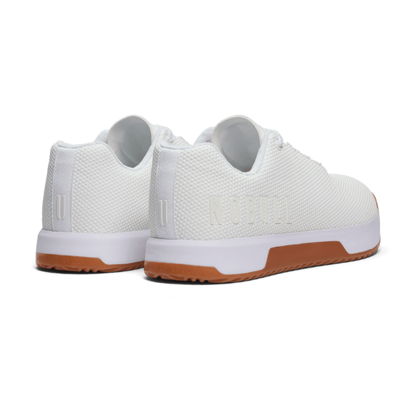 Women's White Gum Outwork Edge (Impact) Shoes Back Side Angle