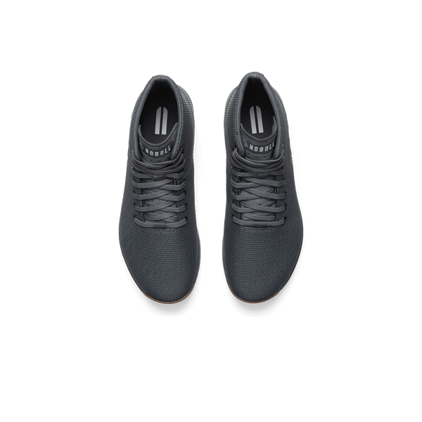 Iron Outwork High-Top Shoes Above Angle.