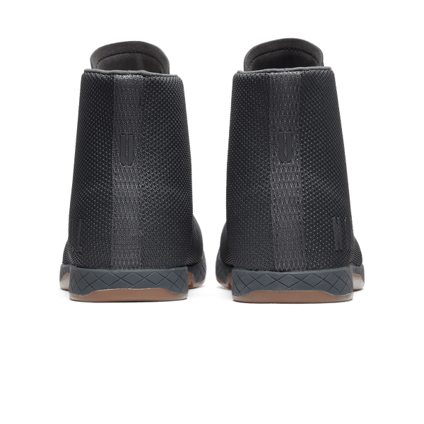 Iron Outwork High-Top Shoes Back Angle.