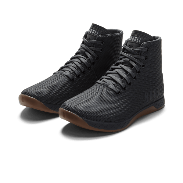 Iron Outwork High-Top Shoes Front Side Angle.