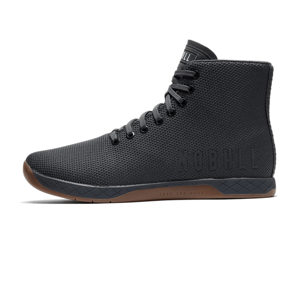 Iron Outwork High-Top Shoes Side Angle.
