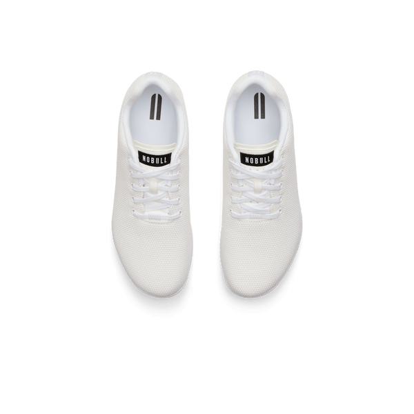 Women's White Outwork Shoes Above Angle