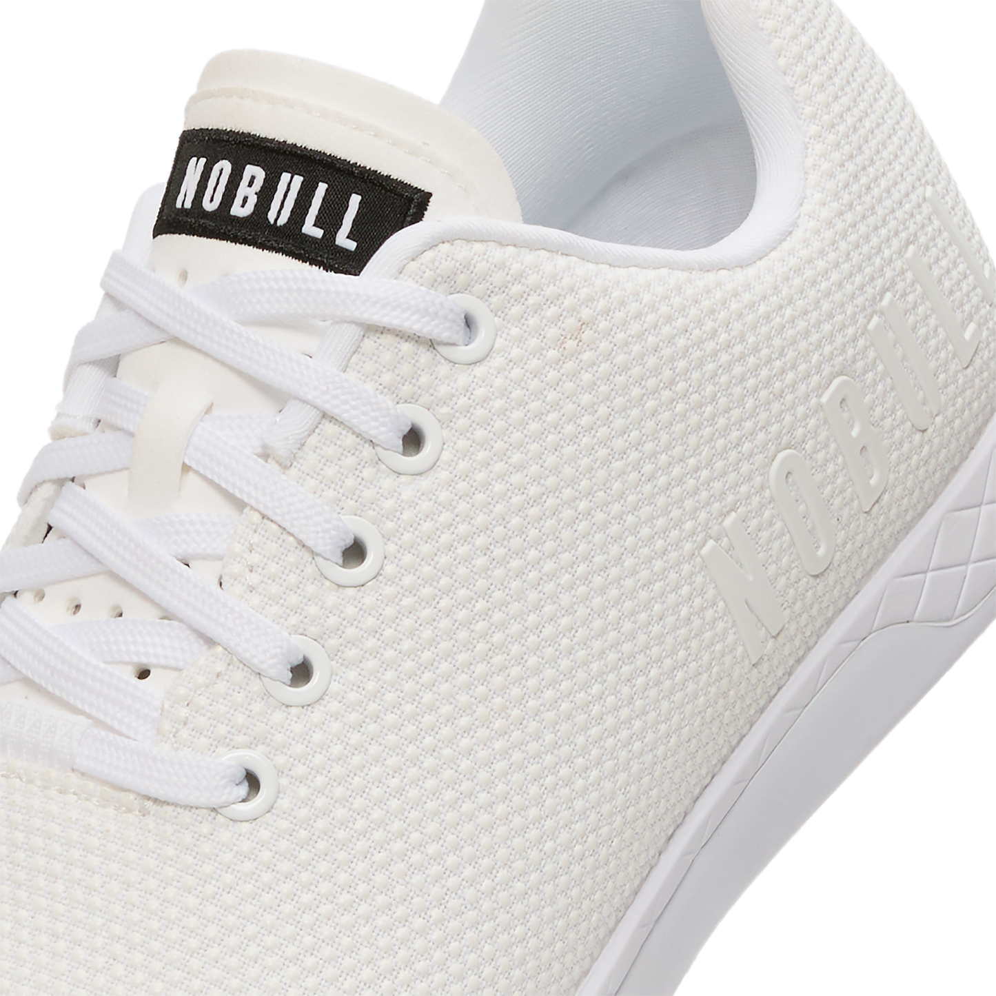 White Outwork Shoes Detail Angle.