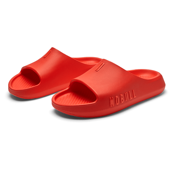 Cayenne Recharge Slide Shoe Front Side Angle.