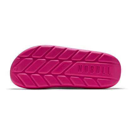 Women's Signal Pink Recharge Slide Bottom Angle.
