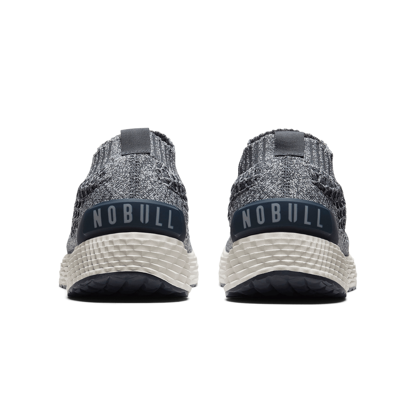 Navy Heather Allday Knit Shoes Back Angle.