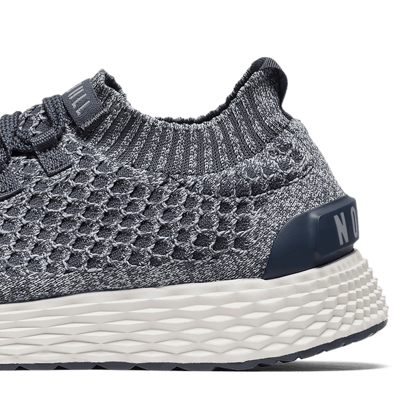 Navy Heather Allday Knit Shoes Detail Shot Angle.