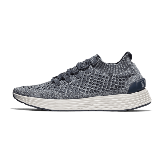 Navy Heather Allday Knit Shoes Side Angle.