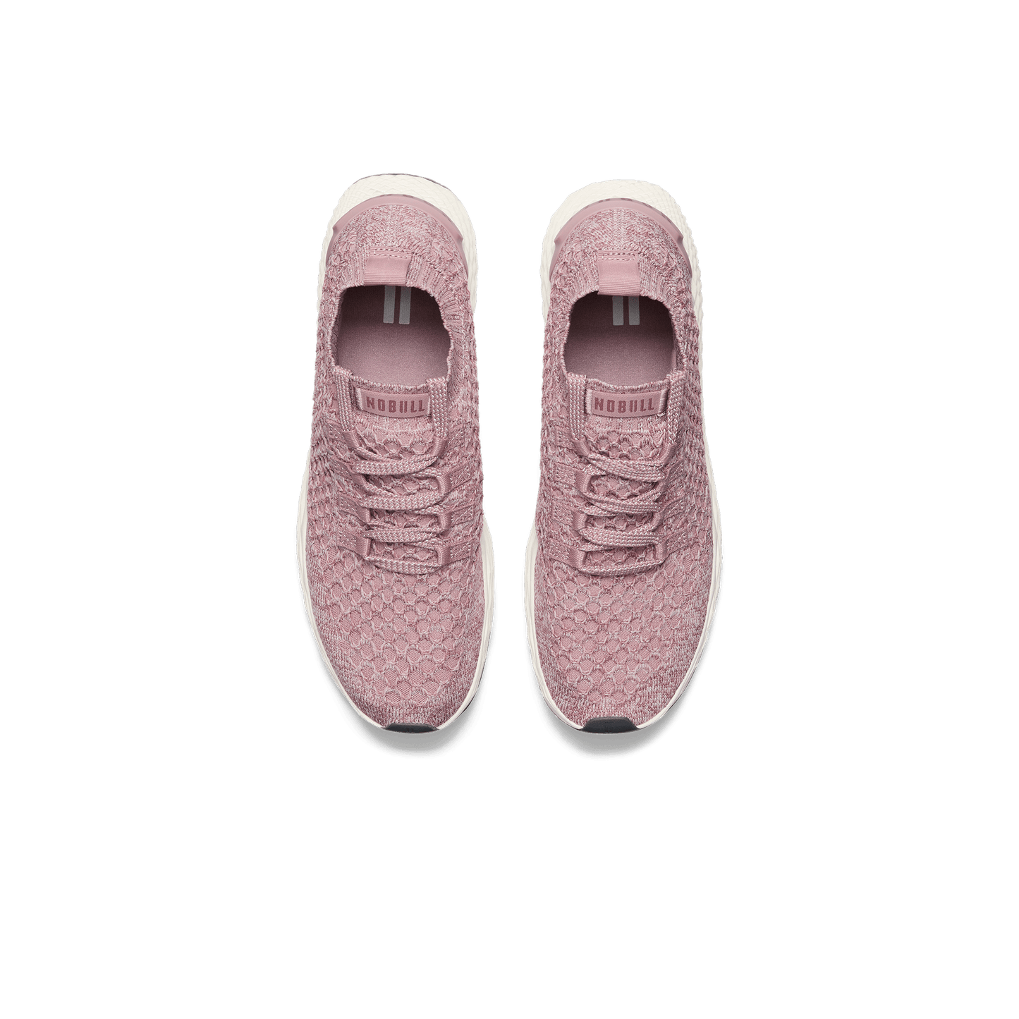 Pink Heather Allday Knit Shoes Above Angle.
