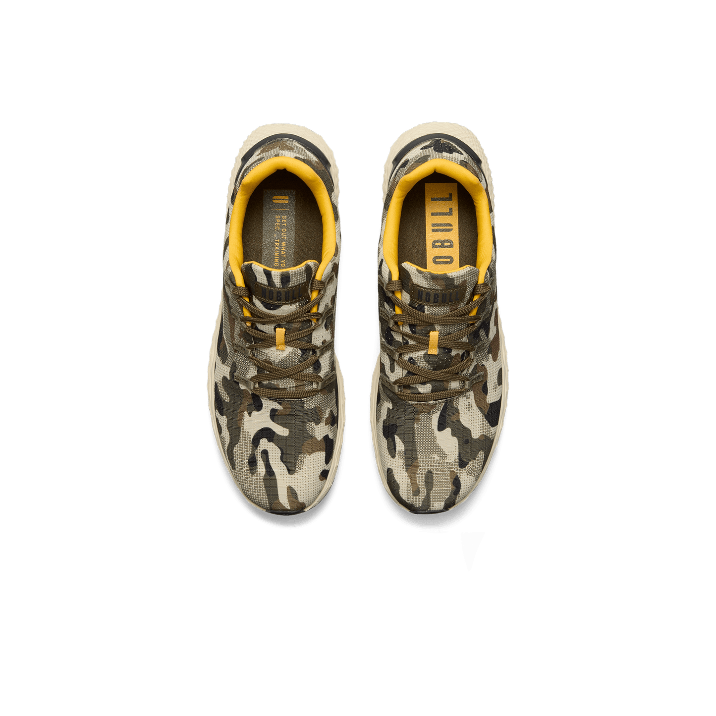 Beige Camo Allday Ripstop Shoes Above Angle.