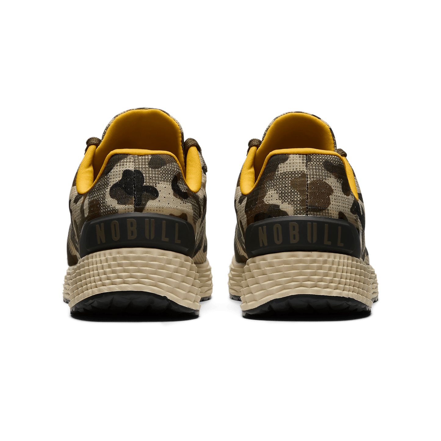 Beige Camo Allday Ripstop Shoes Back Angle.