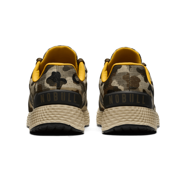 Beige Camo Allday Ripstop Shoes Back Angle.