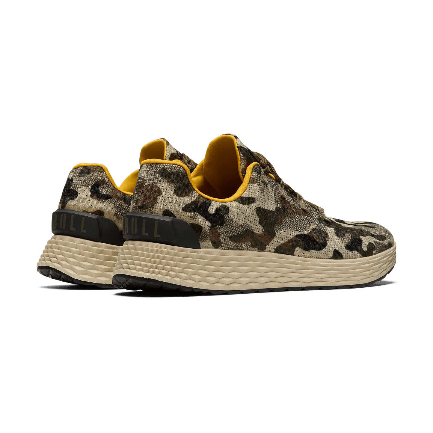 Beige Camo Allday Ripstop Shoes Back Side Angle.