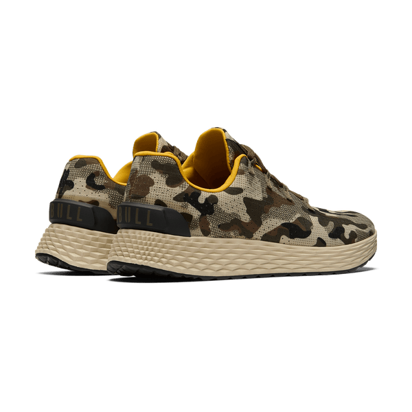 Beige Camo Allday Ripstop Shoes Back Side Angle.