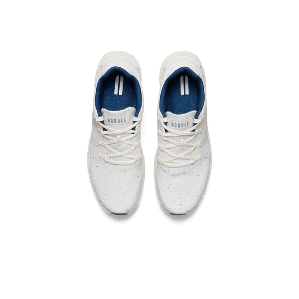 Shell White Speckle Allday Ripstop Shoes Above Angle.