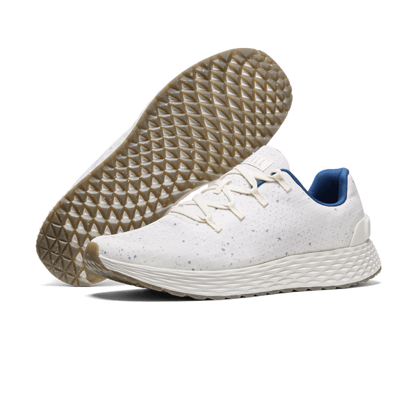 Shell White Speckle Allday Ripstop Shoes Angled.