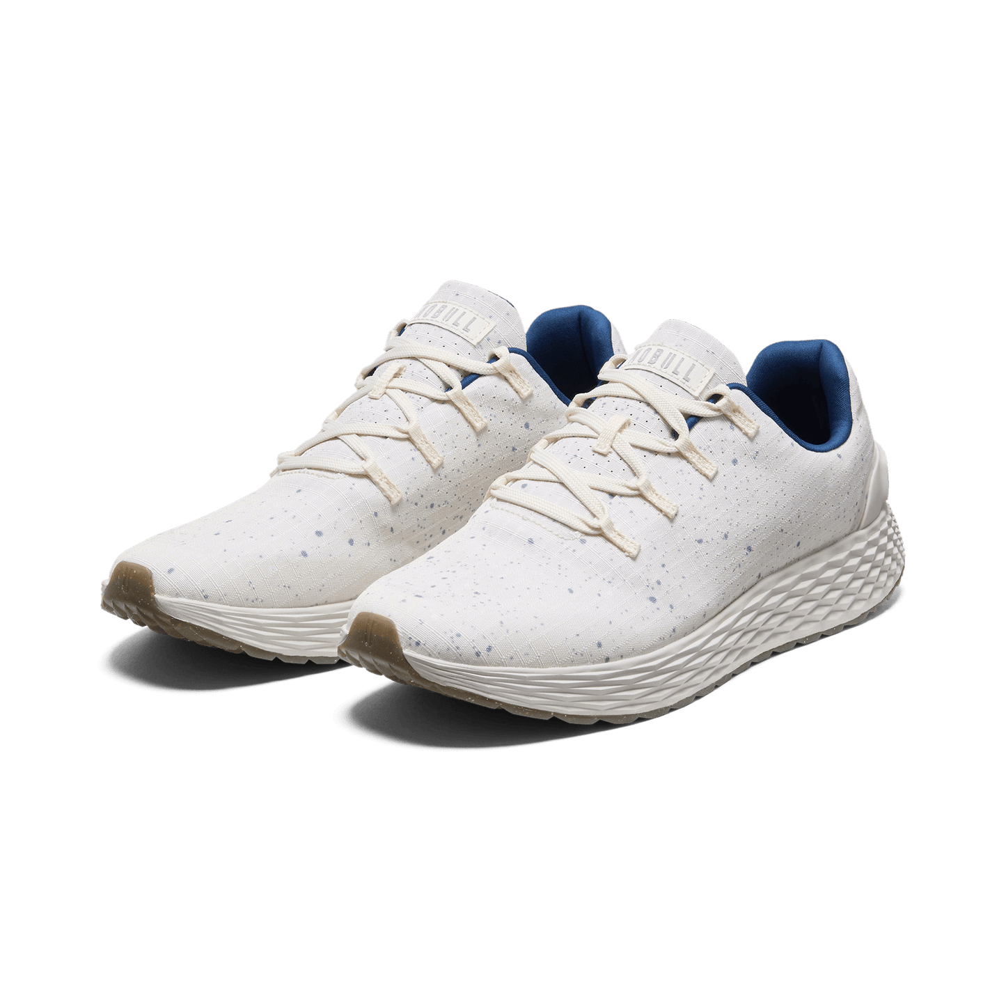 Shell White Speckle Allday Ripstop Shoes Front Side Angle.