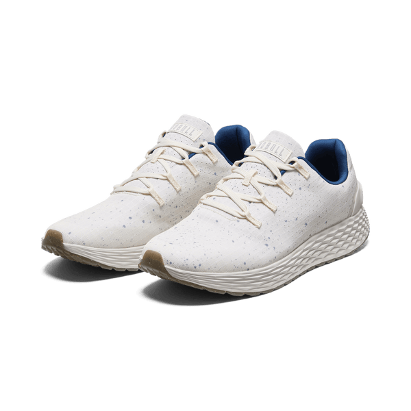 Shell White Speckle Allday Ripstop Shoes Front Side Angle.