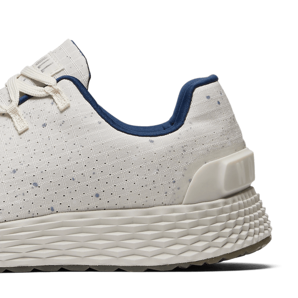 Shell White Speckle Allday Ripstop Shoes Detail Angle.